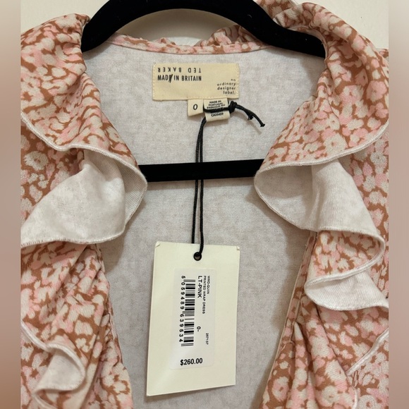 NWT Ted Baker Quinn printed wrap dress - Picture 9 of 11